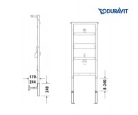 SET ALARGO 240mm DURASYSTEM DURAVIT